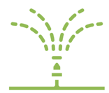 Sprinkler system graphic to illustrate how the type of sprinkler you use can affect water costs